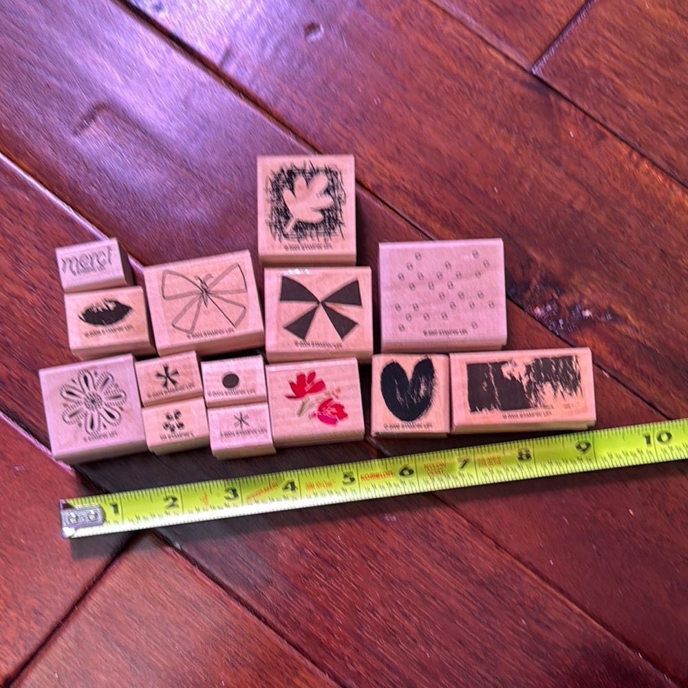 Wooden Rubber Stamp Set